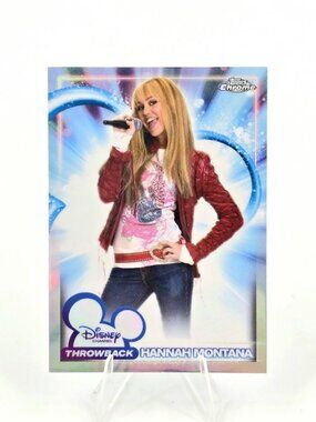 2026 Topps Disney Chrome Hannah Montana Disney Channel Throwback Miley Cyrus